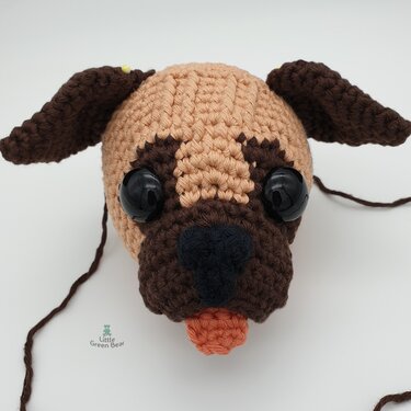 Perry the Pug Crochet Amigurumi Pattern (English)