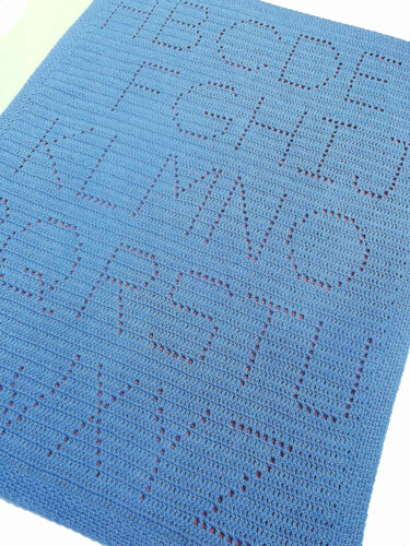 ABC baby blanket - Crochet