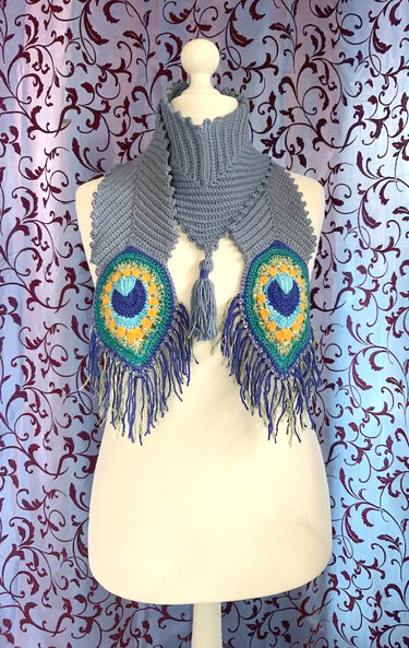 Petra Perles SCHAL Pfau - Bild 6