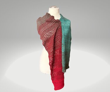 Schal Westow mit Farbverlauf - Strickanleitung - Bild 5