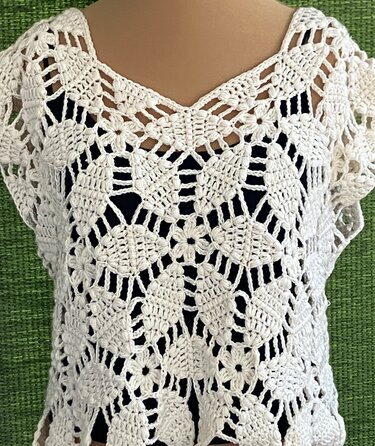 Shirt aus Sechsecken (2) - Häkelanleitung - Bild 8