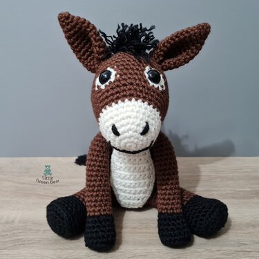 Dennis the Donkey Crochet Amigurumi Pattern (English)