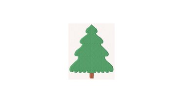 Stickdatei Tannenbaum 10x10 Applikation Winter Weihnachten - Sticken