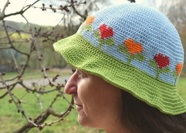 Flower Meadow Hat Pattern - Crochet