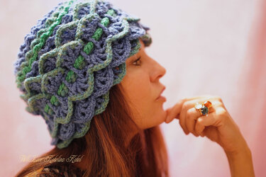 Häkel Anleitung Breites Kopfband Blütenkelch - Häkeln