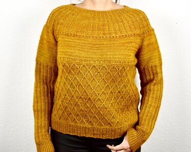 Shapeshifter Sweater, knitting instructions for a pattern sweater - Image 3