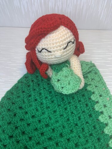 Crochet lovey mermaid pattern