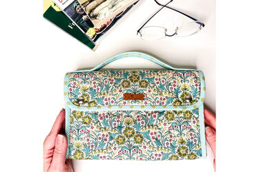 Buchtasche, Köfferchen für Bücher für Spaziergänge oder kleine Reisen - Nähen