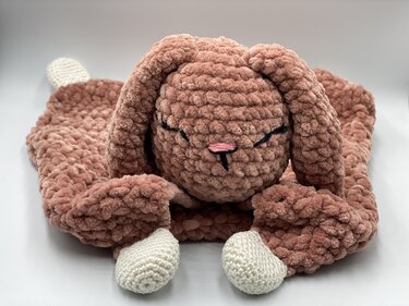 Häkelanleitung - Schnuffeltuch/Schmusetuch Bunny "Krümel"