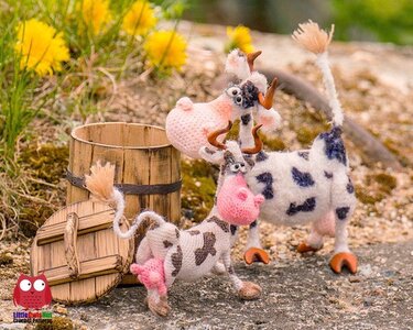 291 Crochet Pattern - Cow Anfisa - Amigurumi soft toy