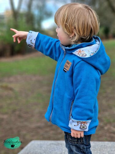 FLEECEJACKE KÜSTENLIEBE GR. 86 - 164 INKL. A0 - Nähen