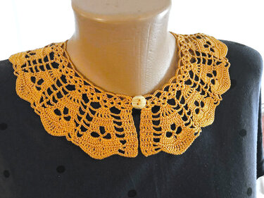 Crochet Skull Collar Pattern, Crochet Pattern, Halloween Skull Pattern