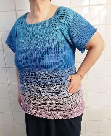 Häkelanleitung Sommershirt Liana - Bild 6