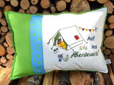 Stickdatei Zelt Zeltplatz Abenteuer - Sticken