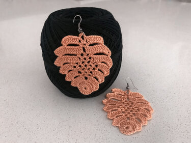 Crochet Earrings Pattern, Crochet Pattern, Crochet Pineapple Earrings