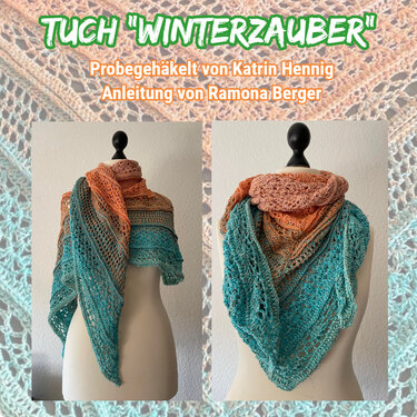 Dreieckstuch "Winterzauber" - Bild 4