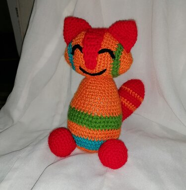 Schmunzelkatze, Häkelanleitung,  PDF Datei