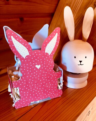 Plotterdatei Hasenkorb Osternest Ostern Hase - Plotting