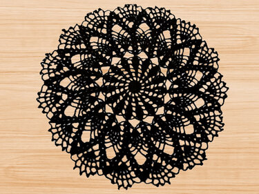 Crochet Round Doily PDF Pattern + Video Tutorial (English Only)