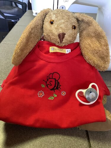 Stickdatei - Glückliche Hummel - 3 Größen - Frühling Sommer Kinder - Sticken