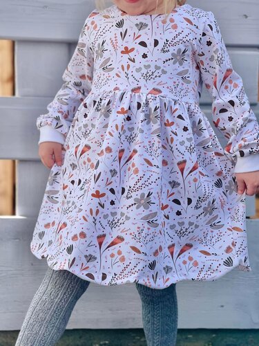 Curved Dress - Beamer Version - Gr. 86 - 164 - Nähen