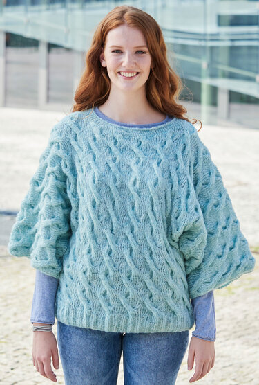Fledermaus-Pulli mit Zöpfen - Bild 5