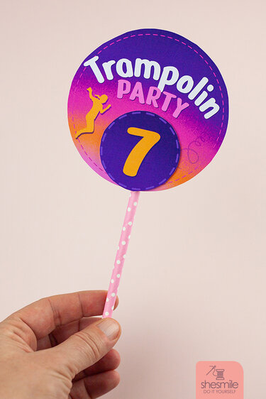 Trampolinparty (Bastelanleitung & Druckvorlage)