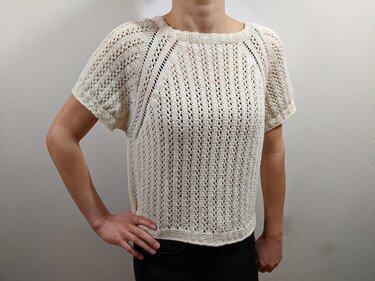 Strickanleitung Kurzes Sommer-Shirt RVO - Bild 2