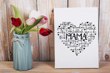 Herz Muttertag Plotterdatei SVG DXF FCM - Plotting