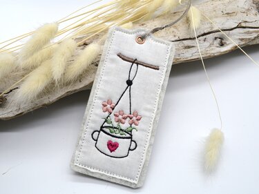 Stickdatei Blumenampel - Sticken