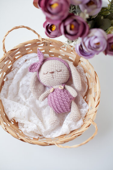 Sleeping Bunny Girl - Crochet Pattern