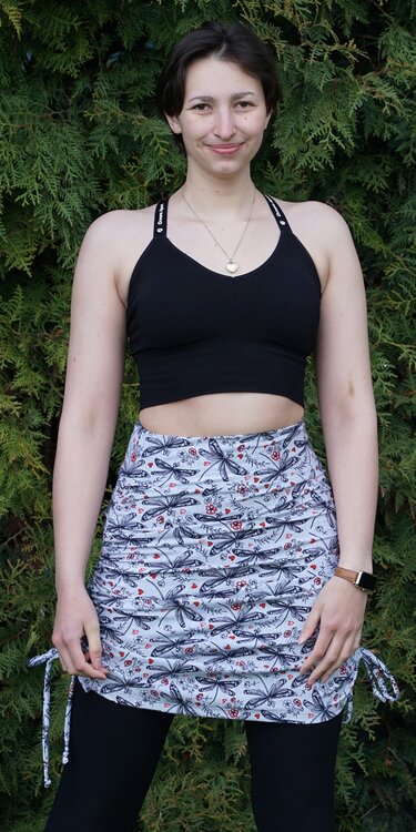 Yoga Rock mit seitlicher Raffung nähen mit Schnittmuster - Bild 7