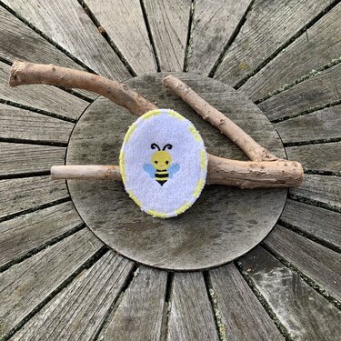 Abschminkpad Biene Stickdatei ITH 10x10 cm Waschpad Kosmetikpad Pad - Sticken