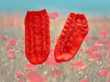 Damensöckchen Makihige - Größe 38 - Strickanleitung