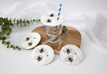 Stickdatei Hummel Bienen mit ITH Glasabdeckung - Sticken