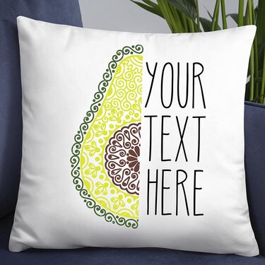 Half avicado Mandala clipart. Tropical fruit for crafts. Monogram design - Plotting