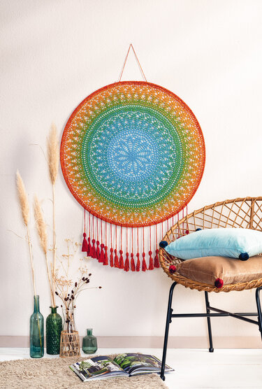 Traumf&auml;nger mit Regenbogen-Mandala - Bild 2