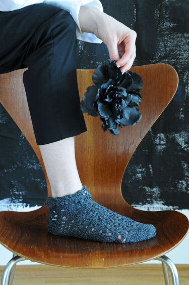 Häkelsocken "Madrid" Edle Socken im Muschelmuster Häkelanleitung // PDF