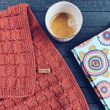 Decke Ruvo Strickanleitung 5 Größen