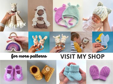 8 Crochet baby booties patterns bundle, newborn shoes, boy girl sneakers