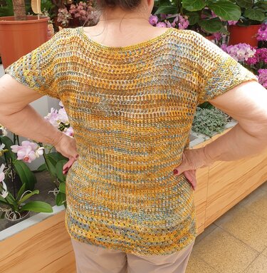 Sunshine Summer Tee - Shirt Crochet Pattern for Summer