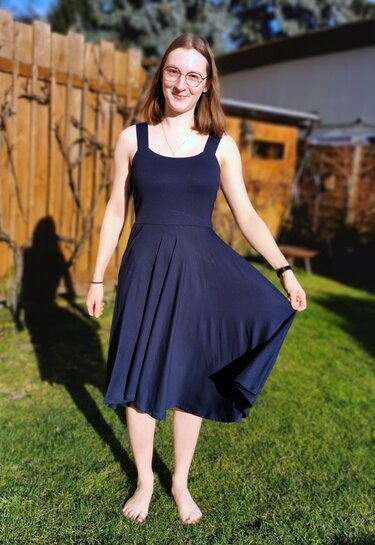 Kleid Laura Trägerkleid mit Tellerrock nähen Gr. 32-48 - Bild 4