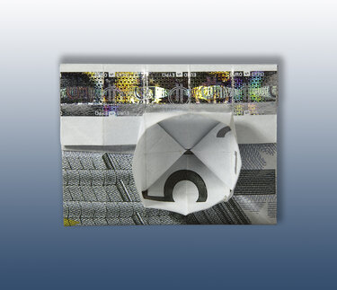 Origami Geldschein 2D und 3D Kamera (***) - Basteln