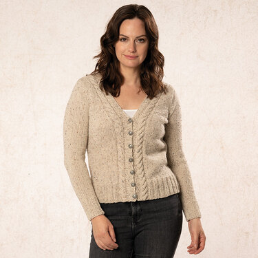 Strickanleitung Damenjacke "Schafwolle" 764073