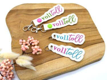Stickdatei voll toll Schlüsselanhänger - Sticken