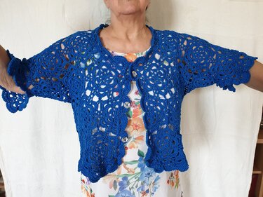 Short Sleeve LACE Cardigan - Crochet Pattern - Image 8
