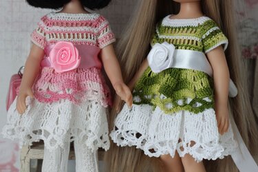 12-inch Dolls Dress Amelia Crochet Pattern