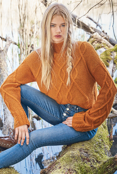 Zopfmuster-Pulli mit schottischem Charme - Bild 4