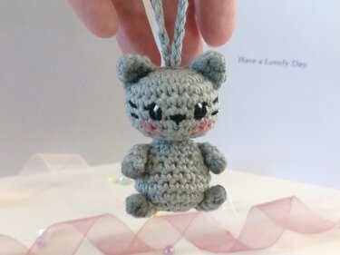 Mini Cat Amigurumi Crochet Pattern – Cute Kitten Keychain or Bag Charm - Image 5