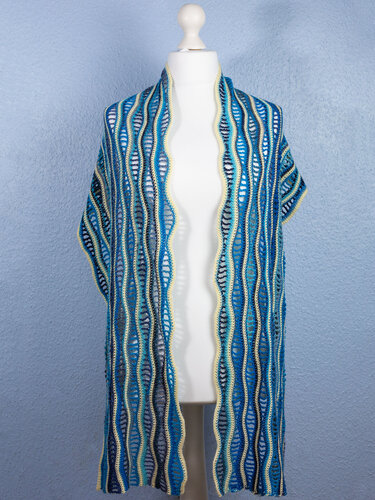 Häkelanleitung – Schal und Stola „Sanfte Wellen“